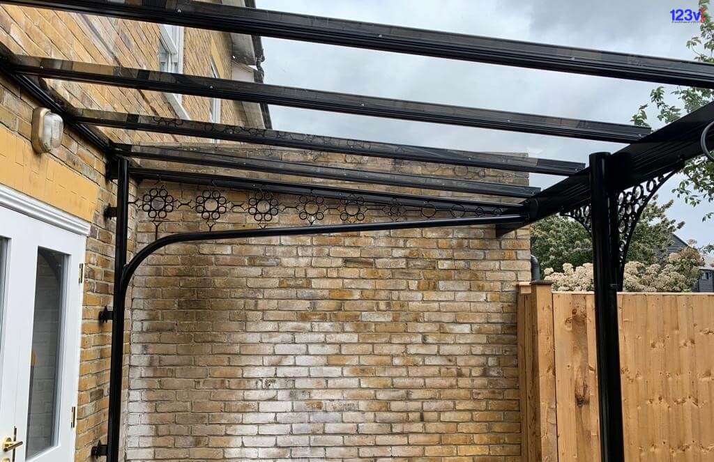Black Bespoke Patio Veranda