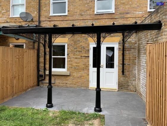 Black Bespoke Patio Veranda