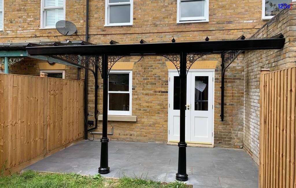 Black Bespoke Patio Veranda