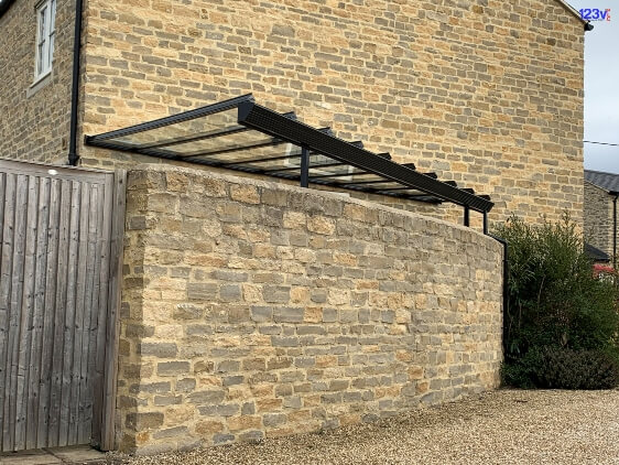 After Tapered black Patio Veranda installed in Oxford