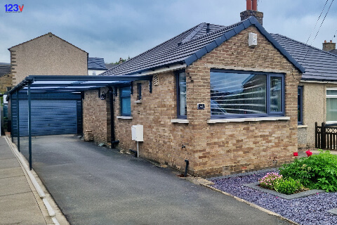 123v Aluminium Carports Leeds Yorkshire Anthracite Grey