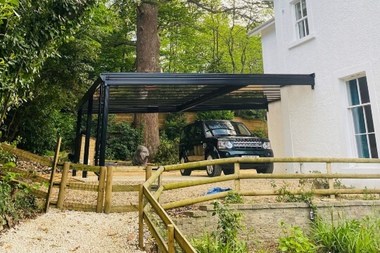 123v Black Veranda Carport