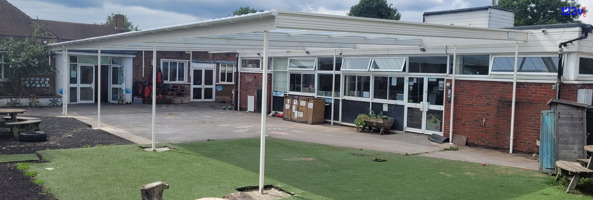 Canopy for School in White