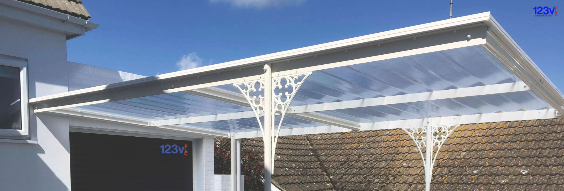 123v Carports with Ornate Spandrels in Broadstairs Kent