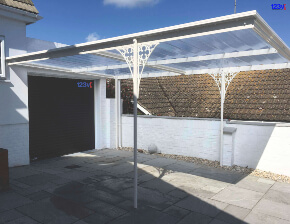 123v Carports with Ornate Spandrels in Broadstairs Kent