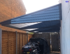 RAL 7016 Cantilever Carport