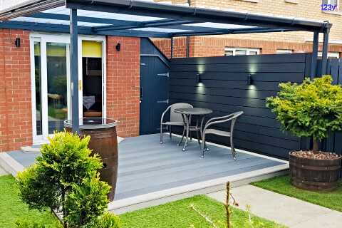 123v Grey anthracite Ral 7016 Patio canopies