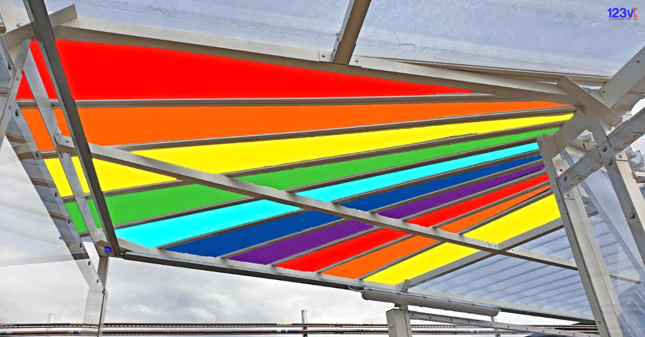 123v NHS England Rainbow Canopy Corner Option