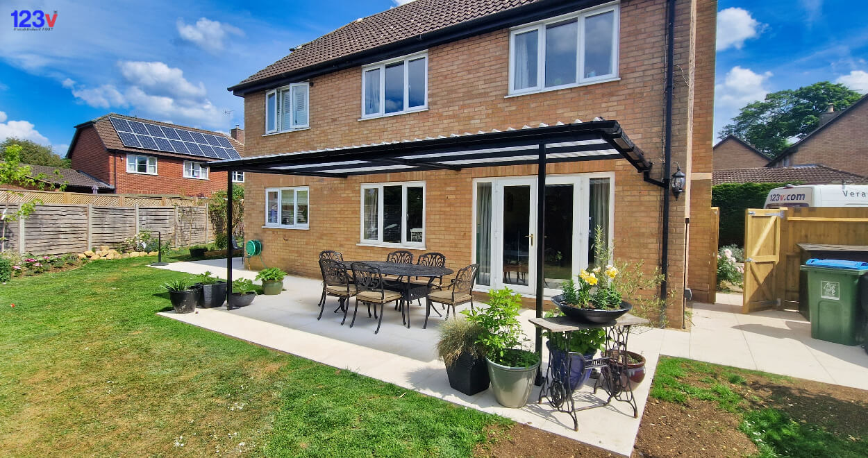 123v Patio Garden Canopies Aylesbury Buckinghamshire Black