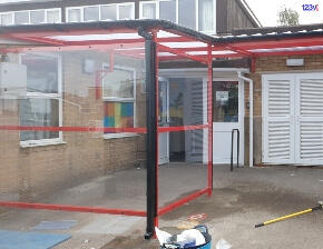 School Canopy installed in Reading, Berkshire