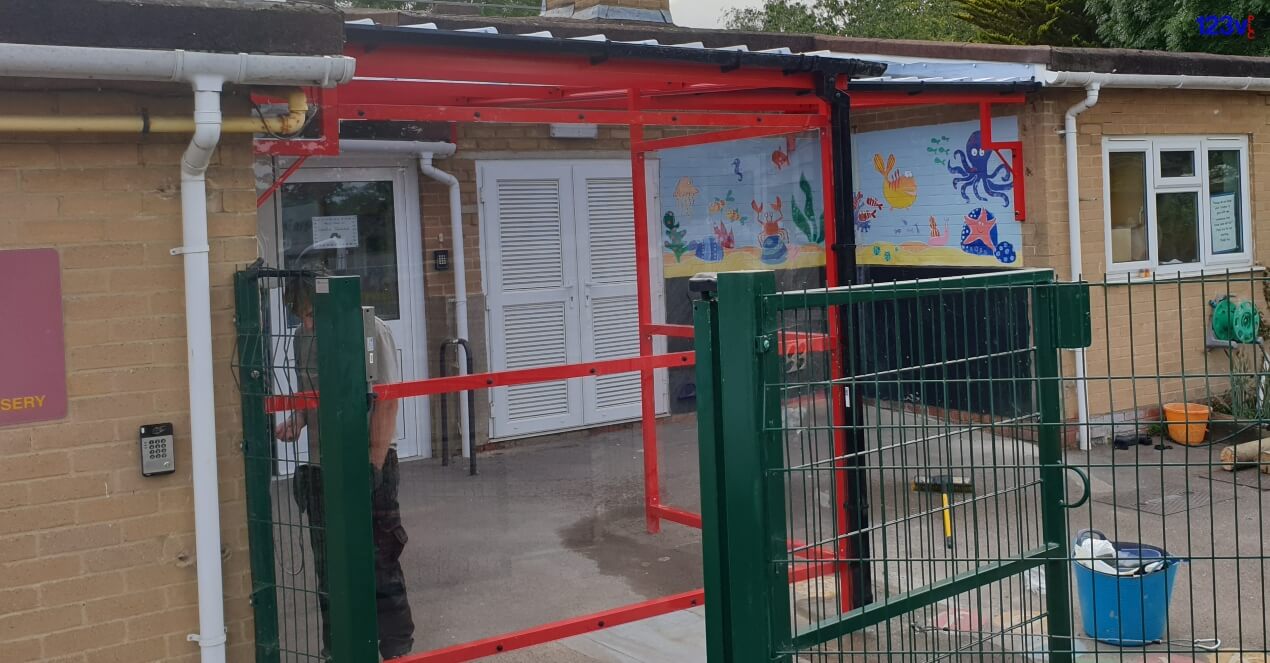 School Canopy installed in Reading, Berkshire