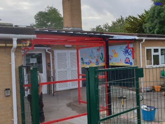 School Canopy installed in Reading, Berkshire