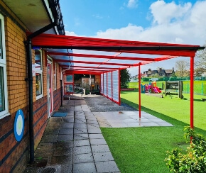 123v School Canopies Fitted in the UK