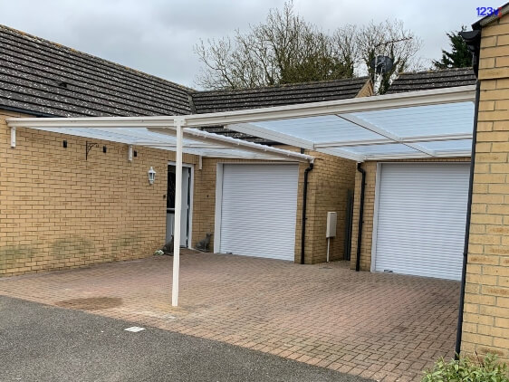 Traditional Double Carports 123v UK