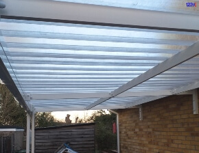 Traditional Economy Canopy Product in White