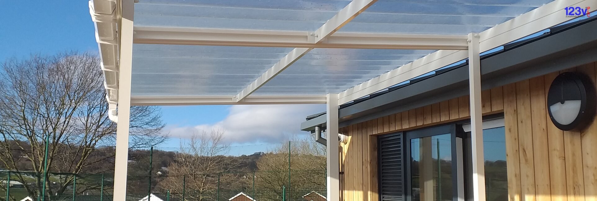 Fitted School Canopies In Newport, Gwent, Wales