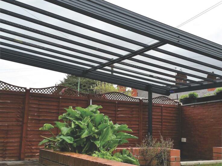 Traditional Canopy Over Patio in Cardiff South Wales