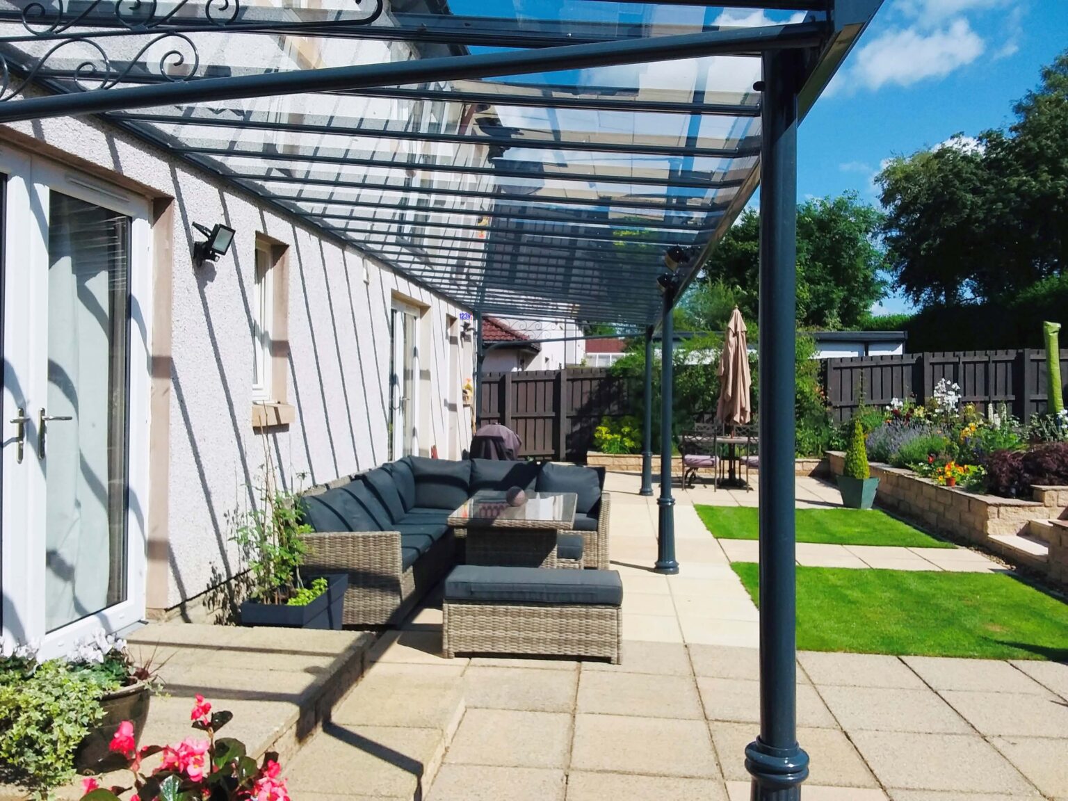 Large Glass Patio Veranda in Dunblane
