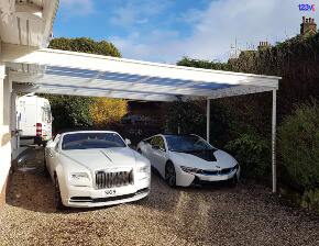 Traditional Carport Luxury Cars Glasgow West of Scotland