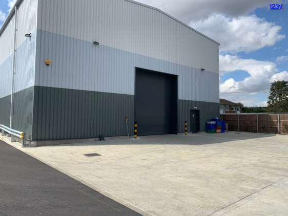 Before commercial Loading Bay Canopy Shelters Herts East England