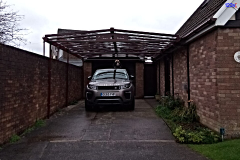 Brown Pitched Veranda carport