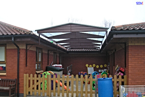 Dual Pitch Canopies for Schools