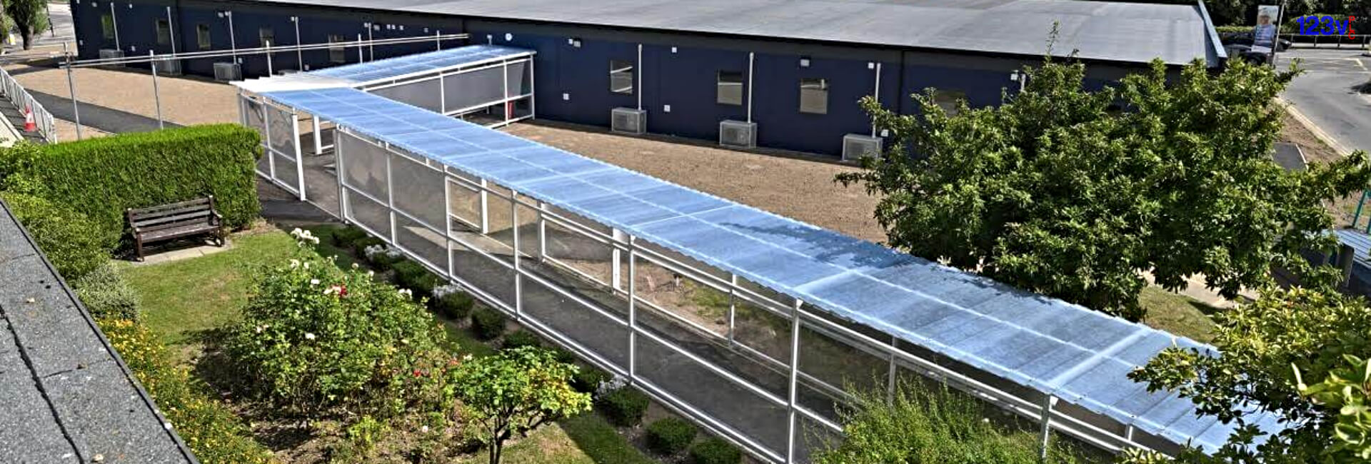 NHS Health Board Hospital Walkway Canopy