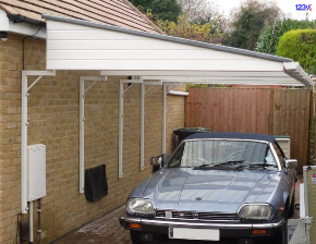 Carport with Swan Neck Brackets in Dorset