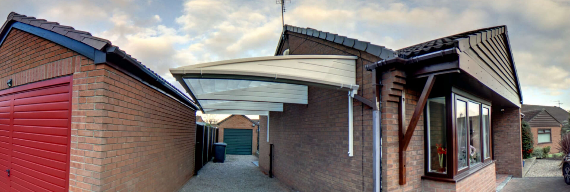 Canopy Carport Fitted Bungalow Lincoln Lincolnshire UK 123v