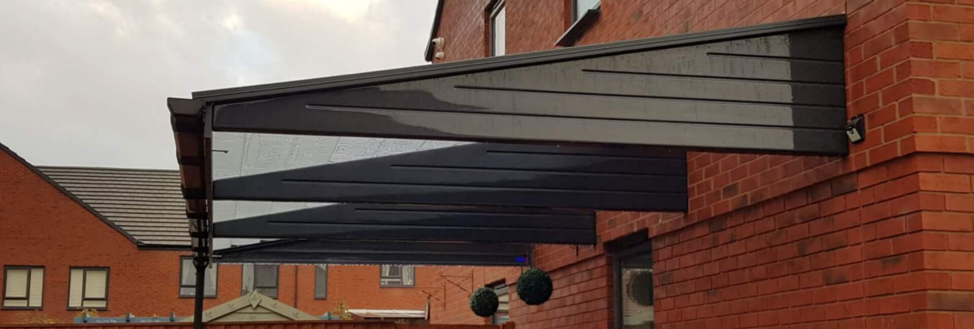 Anthracite Grey Carport with No legs in Sheffield UK