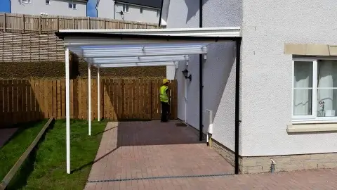 Left Wing Carport in Aberdeen, Scotland