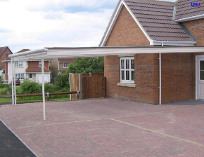 Commercial Aluminium Carport in Scotland