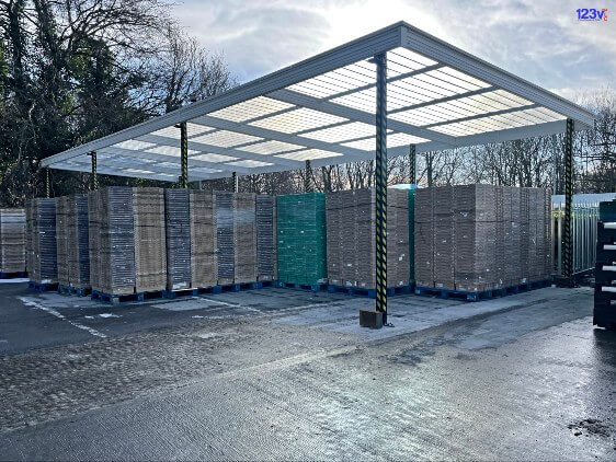 Commercial Canopy Shelter After North East Yorkshire England 123v