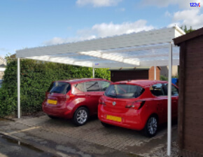 Large Freestanding Double Carport in Glasgow Scotland UK