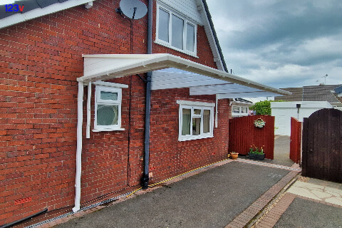 Grp Cantilever Carport Carports by 123v in Stoke on Trent Staffordshire UK in White