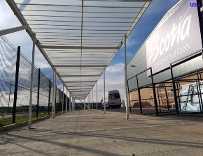 Large Commercial Canopy Covered Area UK