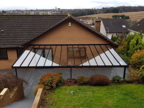 Large Black Patio Veranda