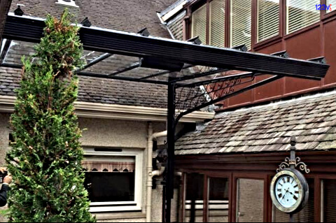 Black Ornate Veranda in Stirling, UK