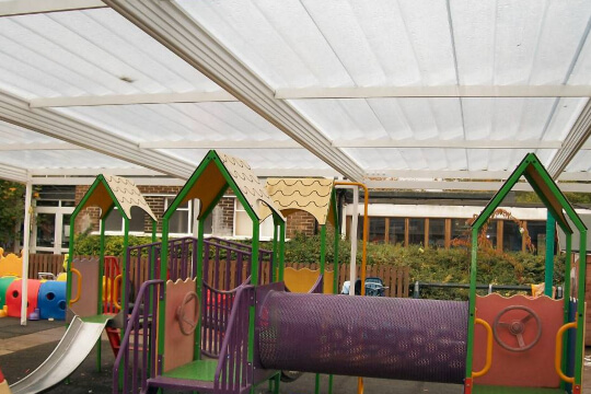 Nursey Canopies protection for the Play Area