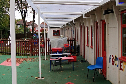 Learning in Outside Classroom Canopy