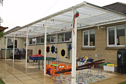 Outside Classroom Teaching Canopy Area