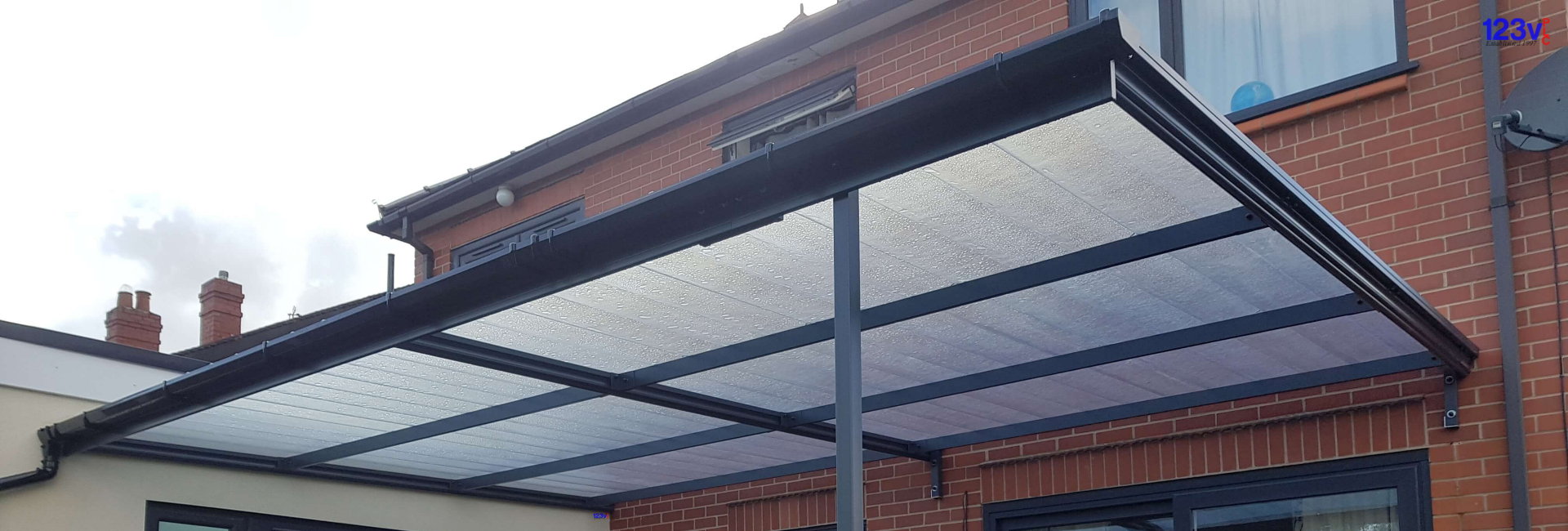 Grey Patio Canopy Veranda in Southport