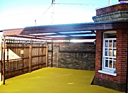 Quite Space outside classroom canopy