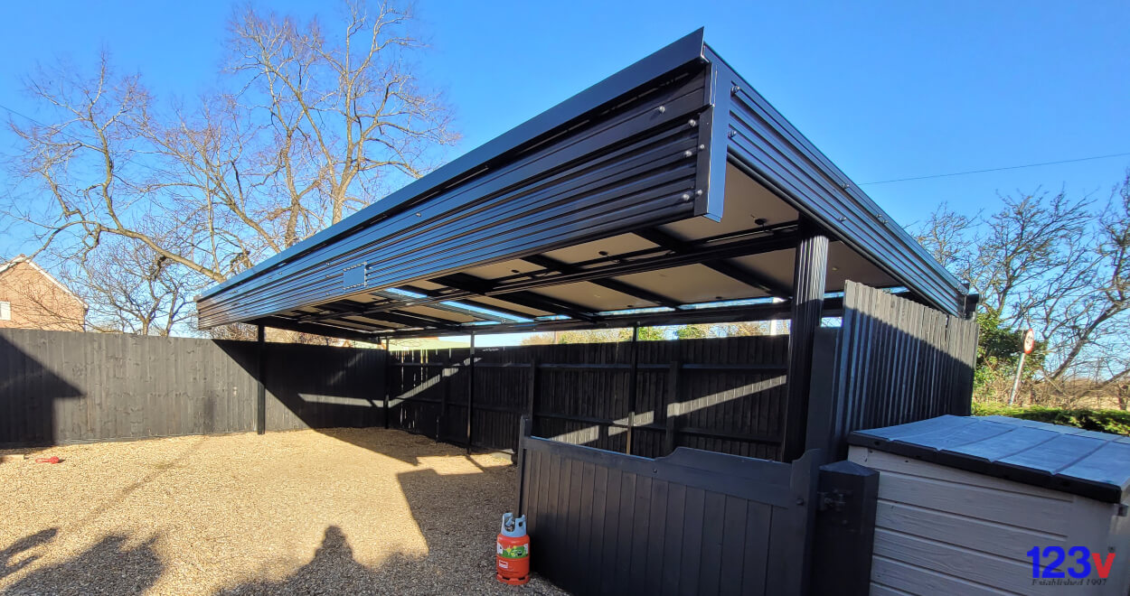 A unique solar powered carport for the 21st century