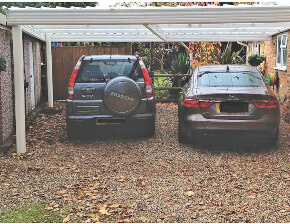 Tapered Double Carport Canopy 2 cars in Guildford, Surrey, UK