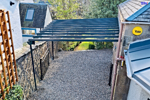 Veranda carport in Anthracite Grey