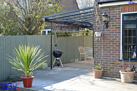 Victorian style veranda with bbq