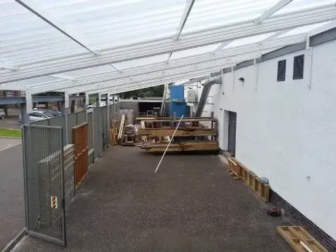 Weather Protection Canopy in Border College