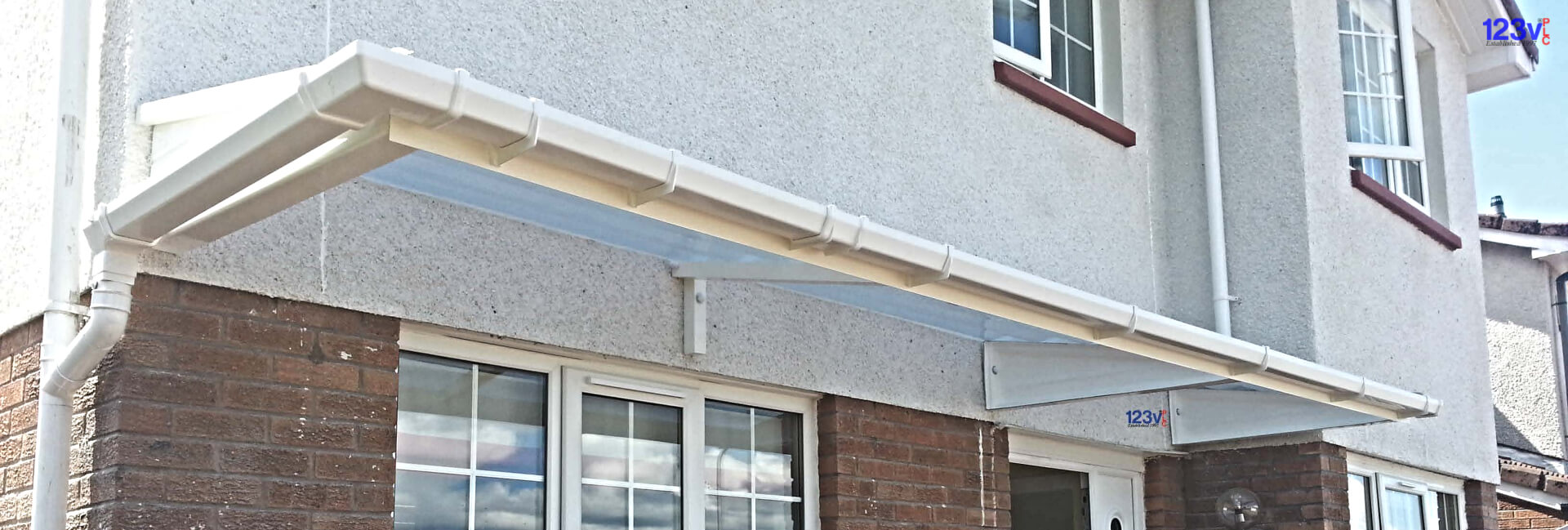 White Cantilever Canopy in Bristol South West England