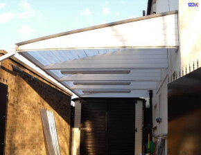Small Cantilever Carport in Oxford, UK